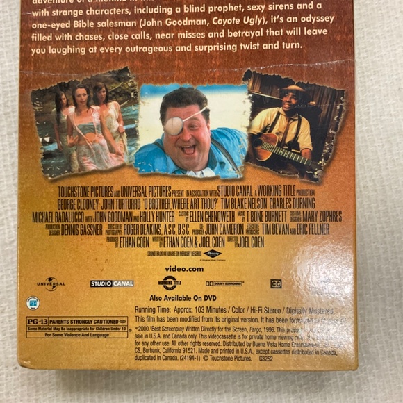 O Brother, Where Art Thou? VHS 2000 George Clooney NEW SEALED - Picture 10 of 10